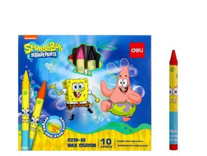 VOSKOVKY 10 BAREV SPONGEBOB E330343 X