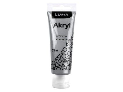 AKRYLOVÁ BARVA 75ML METAL STŘÍBRNÁ E330233