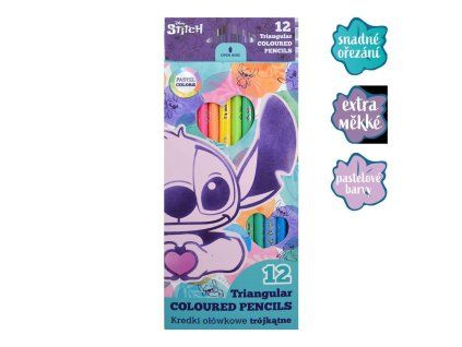 PASTELKY TROJHRANNÉ STITCH PASTEL 12KS R92047PTR