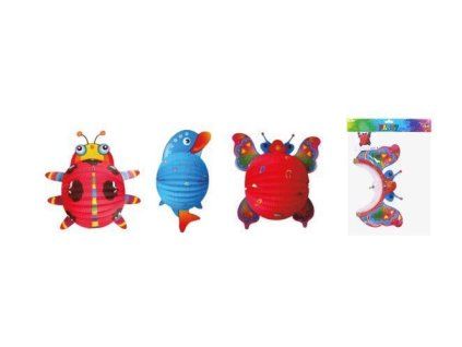 W039044 LAMPION KOULE 24 cm ZVÍŘÁTKA