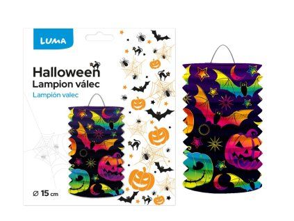 LAMPION 15CM VÁLEC HALLOWEEN DÝNĚ   D612283