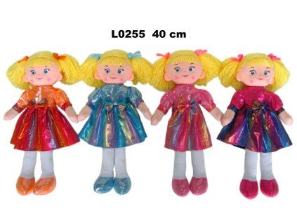 PANENKA LÁTKOVÁ 40CM 4 DRUHY   L0255