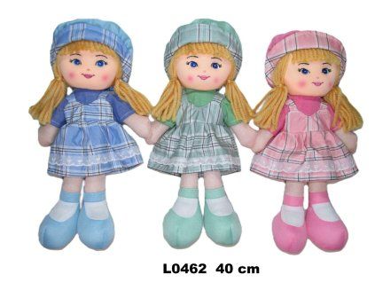 PANENKA LÁTKOVÁ 40CM 3 DRUHY   L0462