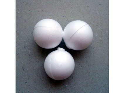 Koule aranžovací polystyrenová plná d6cm 45002