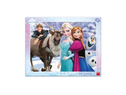 DINO PUZZLE DESKOVÉ 40 DÍLŮ  FROZEN NA PROCHÁZCE  322318