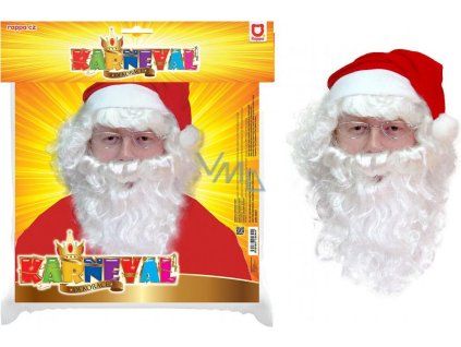 206441 PARUKA S VOUSY MIKULÁŠ PRO DOSPĚLÉ