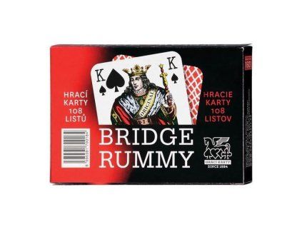 1601 KARTY BRIDGE RUMMY PAPÍR KRABIČKA