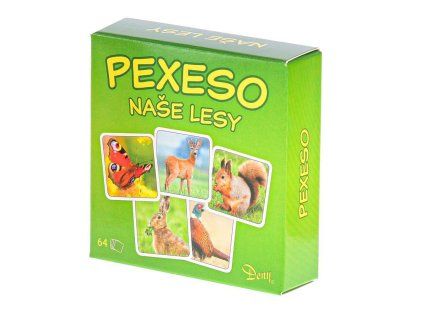 PEXESO NAŠE LESY 64KS V KR   34134