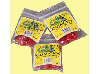 Gumičky pr.20mm 50ks GUM-0001
