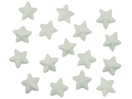 6713 Dílky z polystyrenu hvězdy 3,5cm, 16ks