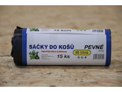 SÁČKY DO KOŠE ČERNÉ 35L NA ROLI 15KS 24MI SKP-0008