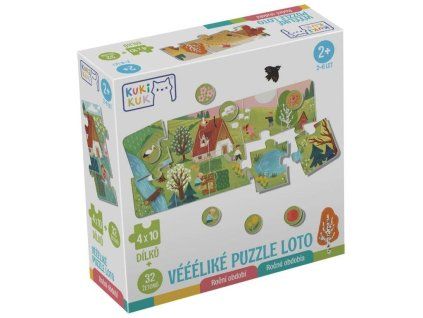 KUKIKUK VÉÉÉLIKÉ PUZZLE LOTO ROČNÍ OBDOBÍ   80063