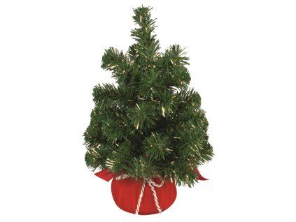 UMĚLÝ STROMEK SE ZLATÝM DEKOREM NA POSTAVENÍ 40CM 3373