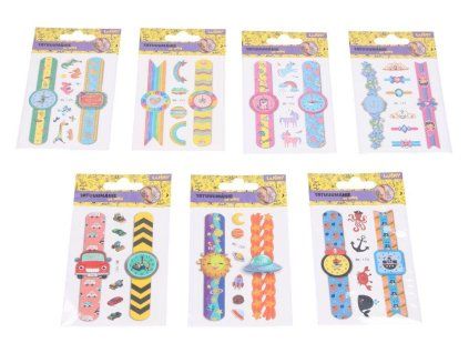 TETOVACÍ OBTISKY MIX HODINKY W055986
