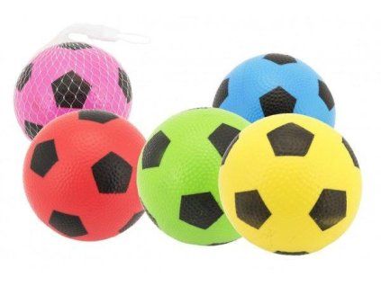 MÍČEK FOTBAL GUMA 12CM MIX BAREV   311635