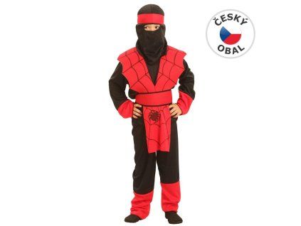 KOSTÝM NINJA PAVOUK 110-120CM   50305