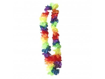 NÁHRDELNÍK HAWAI BAREVNÉ KVĚTY 105 CM192058