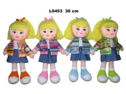 PANENKA LÁTKOVÁ 30CM 4 DRUHY   L0453