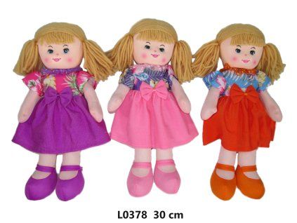 PANENKA LÁTKOVÁ 30CM 3 DRUHY   L0378