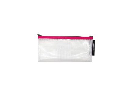 OBÁLKA SE ZIPEM DL SÍŤOVANÁ TRANSPARENT ČERVENÝ LEM 2-3225 X