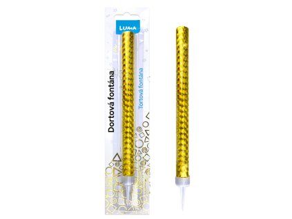 D614114 FONTÁNA 18CM ZLATÁ LUMA