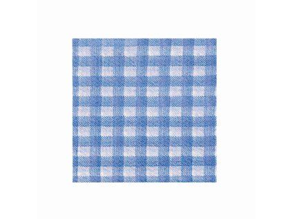 Ubrousky 1vrstvé Káro 33x33cm 100ks 19.70553 modré