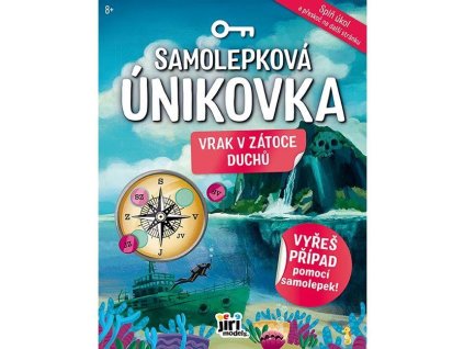 4064-2 Samolepková únikovka Vrak v zátoce Duchů
