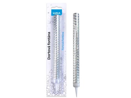 D614113 FONTÁNA 18CM STŘÍBRNÁ LUMA