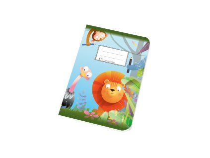 Sešit bezdřevý 511 2 PL - A5 linkovaný, 2 pomocné linky, 10 listů