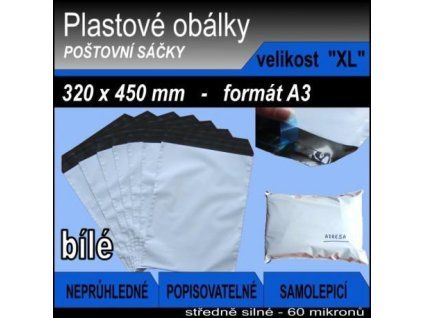 Plastová obálka XL 320x450mm
