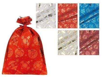 Sáček vánoční 25x40cm Decoration MIX