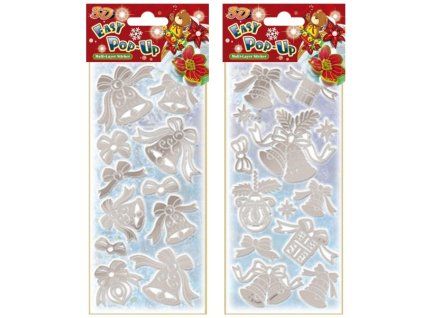 SAMOLEPKY 3D POP-UP 10x27CM VÁNOCE ZVONKY 736 24108