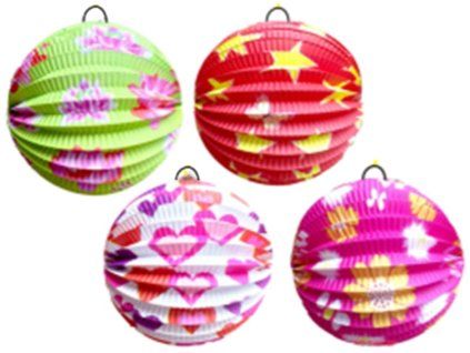 17489 lampion 16 cm koule s potiskem