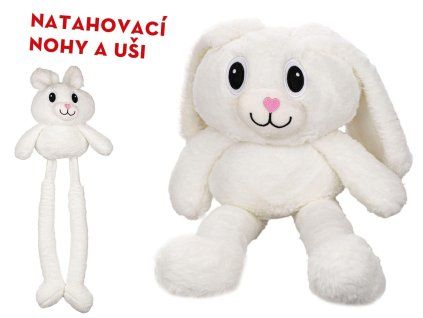 KRÁLÍK 80CM NATAHOVACÍ NOHY/UŠI V SÁČKU  90809