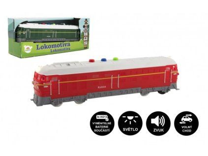 LOKOMOTIVA/VLAK PLAST 23CM ZVUK, SVĚTLO   850135