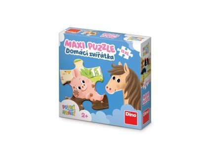 MAXI PUZZLE 15 DÍLKŮ PRVNÍ HRANÍ: DOMÁCÍ ZVÍŘÁTKA  325180