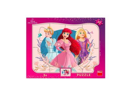 DINO PUZZLE DESKOVÉ 12 DÍLŮ PRINCEZNY  303133