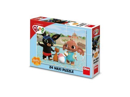 DINO PUZZLE 24 DÍLŮ BING V BAZÉNU  350328