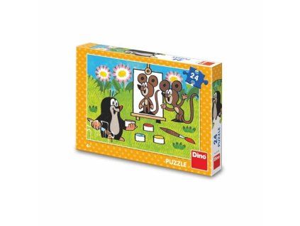 DINO PUZZLE 24 DÍLŮ KRTEK MALÍŘEM   351691