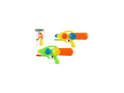 PISTOLE VODNÍ PLAST 33CM 3 BARVY   850813