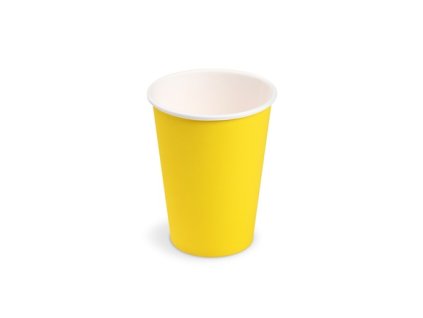 Kelímek papírový 240ml, 10ks, žlutý, 22.65395