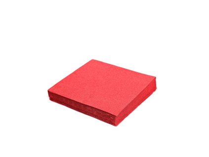 Ubrousky 33x33cm 3vrstvé 20ks červené 236003, 19.70701