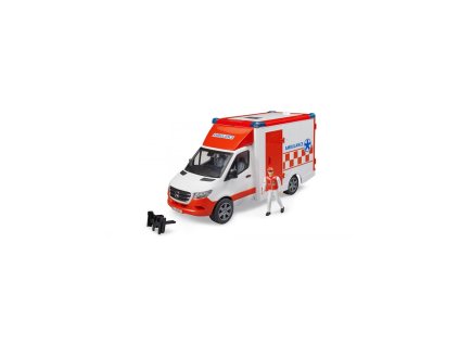 BRUDER MB SPRINTER SANITKA S PŘÍSLUŠENSTVÍM  2676