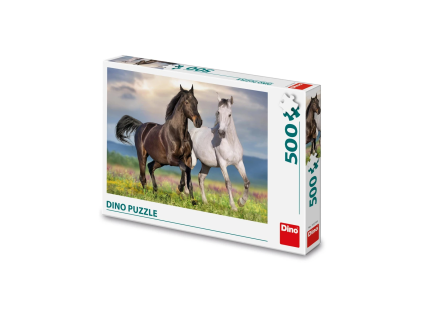 DINO PUZZLE 500 DÍLŮ ZAMILOVANÍ KONĚ   502789