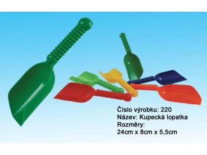 LORI  LOPATKA KUPECKÁ PLASTOVÁ   220  mix barev