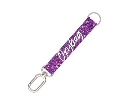 KLÍČENKA KRÁTKÁ PURPLE GLITER   6-72426