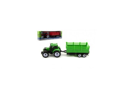 TRAKTOR S PŘÍVĚSEM 28CM 2B V KR   312490