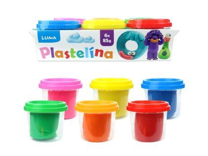 PLASTELÍNA MĚKKÁ KELÍMEK 6X85G ZÁKLADNÍ BARVY C132056