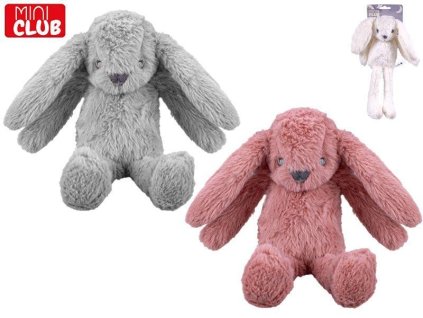 ZAJÍČEK PLYŠ 30CM 3 BARVY 0M+ NA KARTĚ   660633