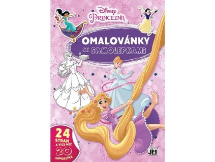 3591-4 OMALOVÁNKY A4 SE SAMOLEPKAMI DISNEY PRINCEZNY x